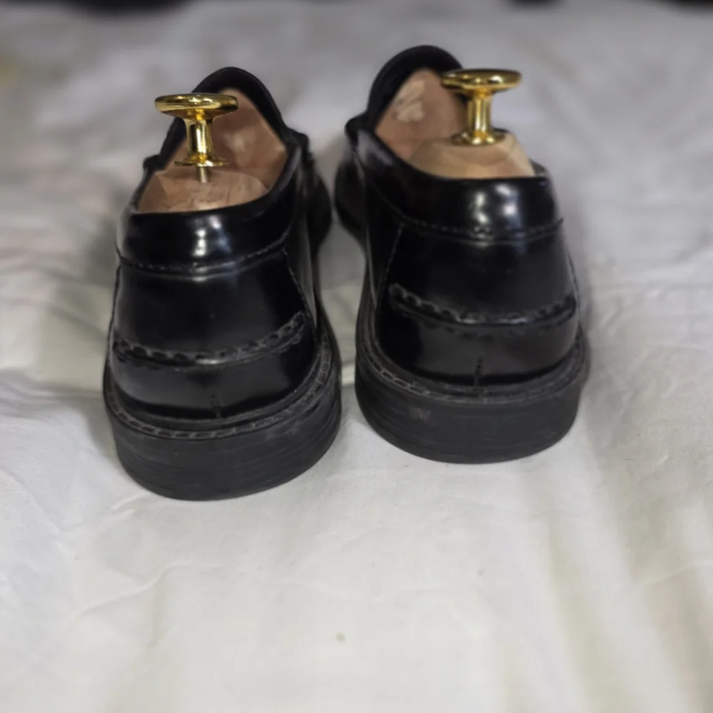 Cole Haan Black Leather Penny Loafers - Picture 3 of 7